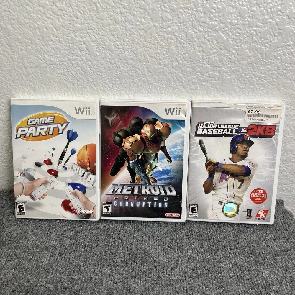 Metroid Primes 3 Corruption - Nintendo Wii - 100% Complete In Box CIB Bundle